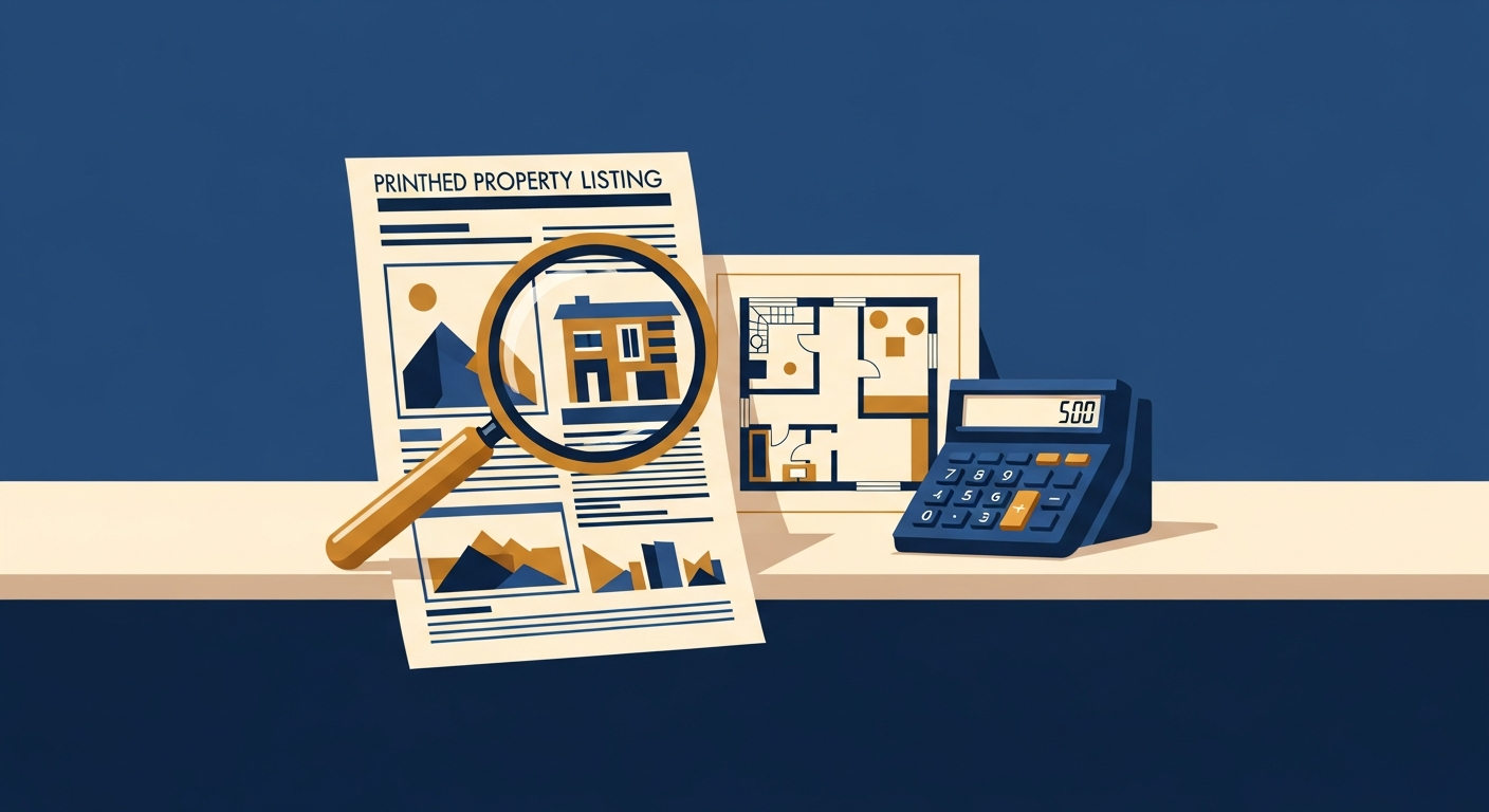 How to read a Portuguese property listing — a buyer's translation guide — Lisbon Property guide illustration