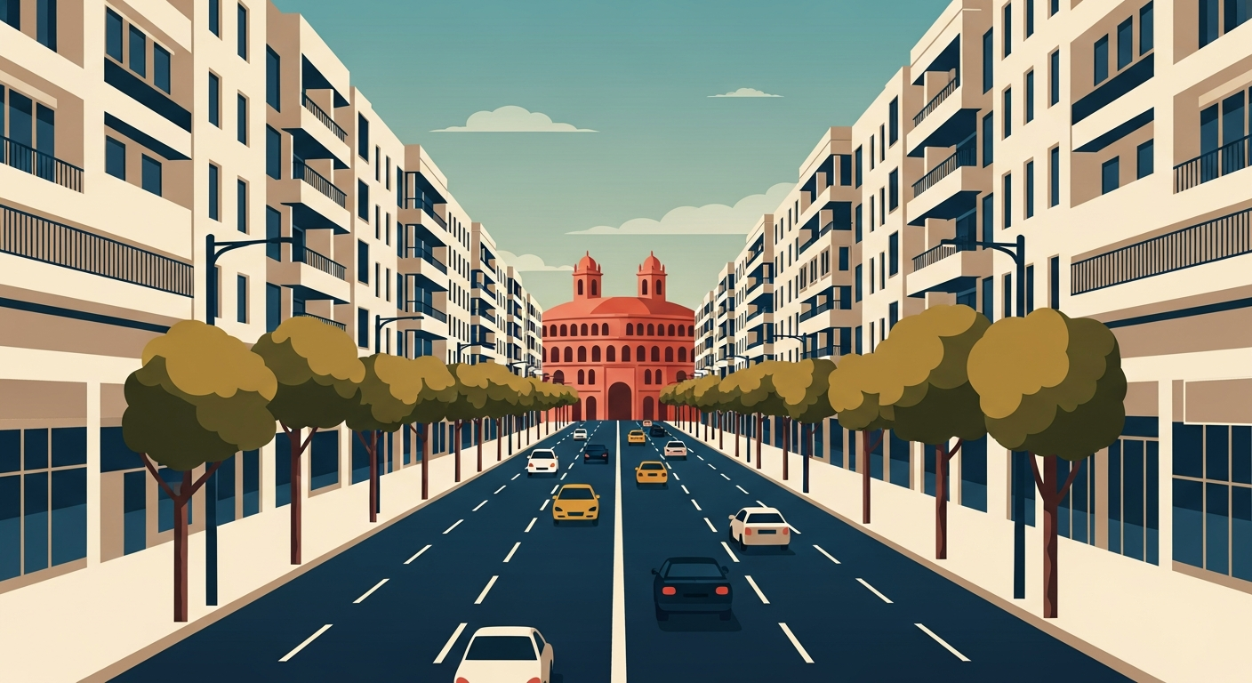 Art-deco illustration of Roma, Lisbon — Lisbon Property neighbourhood guide